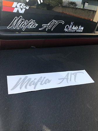 Adesivo Máfia Escrita clássica (28x6)