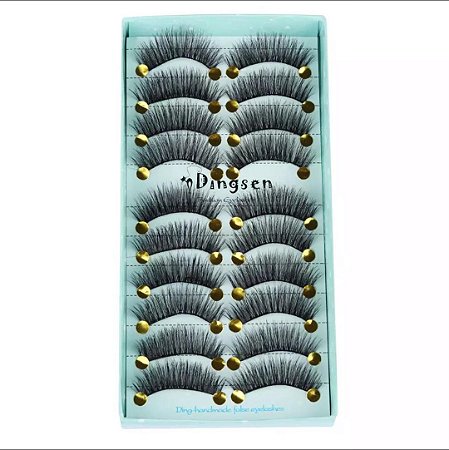 Cartela de cílios com 10 pares - Modelo 3D-122