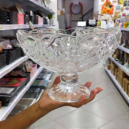 Taça de Sobremesa com Pé 1800ml - Dora Presentes - A maior loja de  decoração e presentes da Saara-RJ