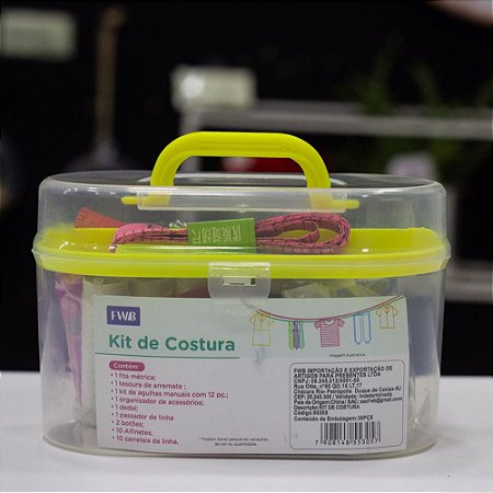 Kit Costura 39 Peças Amarela