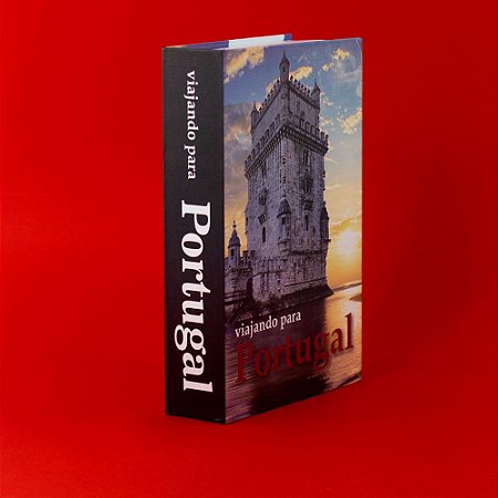 Caixa Livro Grande 17,3x27,1x5,5cm Viajando para Portugal