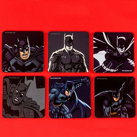 Conjunto Porta Copo com 6 Batman