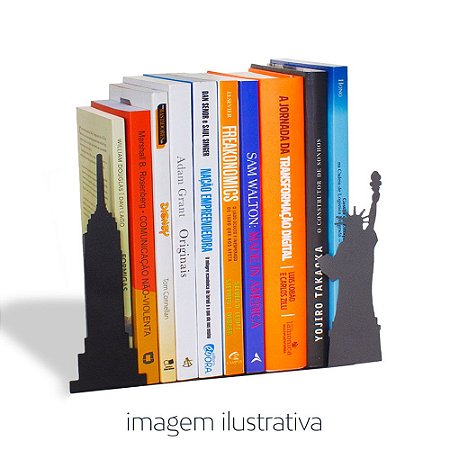 Porta Livros New York 8x26x18cm