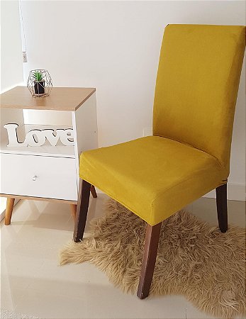 CAPA PARA CADEIRA SUEDE VERDE OLIVA   - TAMANHO UNIVERSAL AJUSTÁVEL