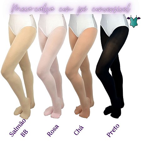 Meia-calça com Pé Conversível