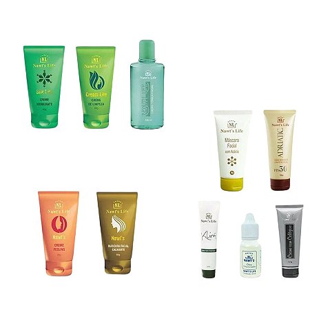 Kit Rejuvenescimento Facial Nawts Life 10 Itens Promoção