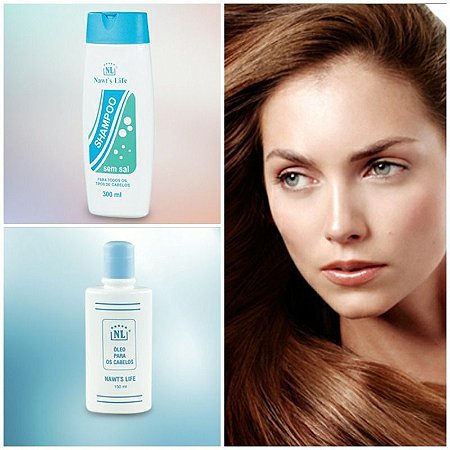 Shampoo Nawt`s Life sem sal  mais oleo para os cabelos -
