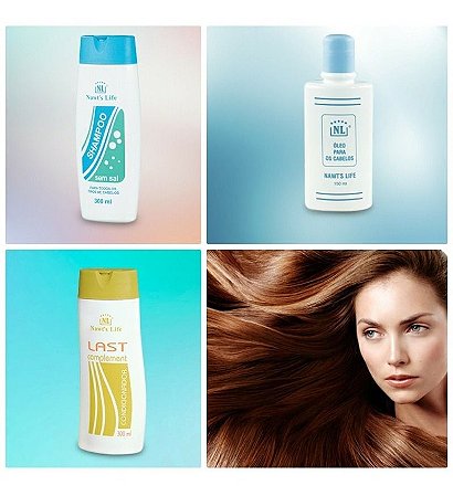 Kit Shampoo S/ Sal Last E Óleo De Cabelo Nawts Life Promoção
