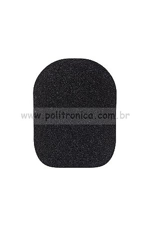 Espuma (Protetor) para Microfone WM-308/Retangular - PL7 - Preta - Lika