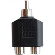 Adaptador RCA Plug / 2 X RCA Jack - Importado