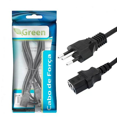 Cabo De Força Energia Tripolar 1,5m Para Fonte Monitor Pc