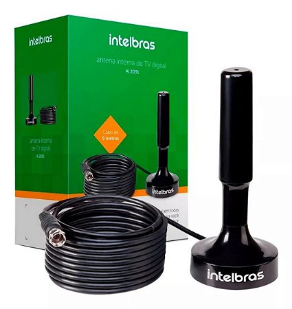 Antena Interna para TV Digital Intelbras AI 2031 UHF HDTV 4K