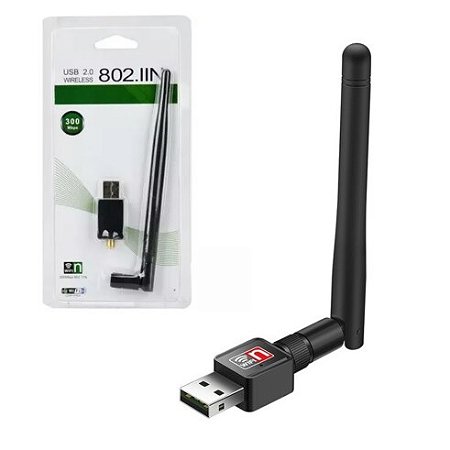 Antena Wi-Fi Adaptador Wireless USB 2.0 802.11N - BL-046