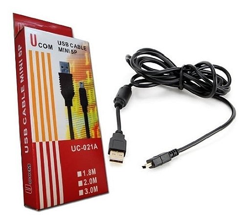 Cabo USB - V3 com Filtro Mini USB UC-021A 1,5M