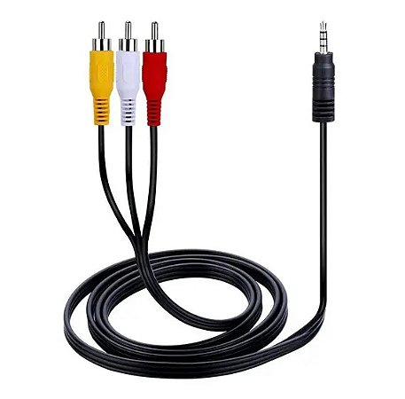 Cabo AV RCA Universal – Conecte sua TV Box em TVs - B-Max