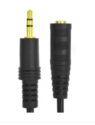 Cabo Extensor Extensão Fone P2 Macho X Fêmea 1,5 Metros