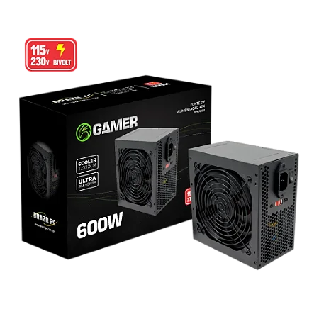 Fonte de alimentação ATX de 600 W,