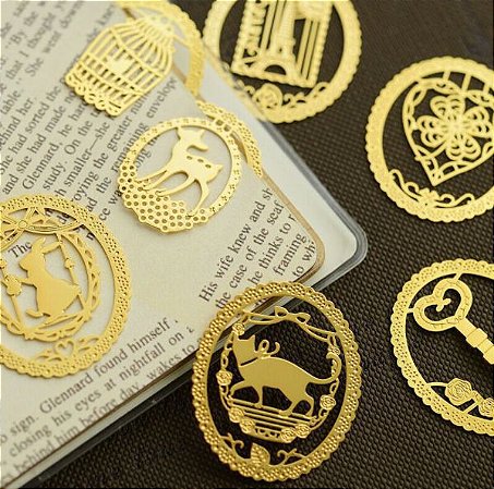 Clips Marcador de Página de Metal - Modelos Variados