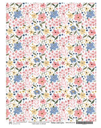 Papel Vegetal Scrapbook 10 - My Memories Crafts - Coleção Minhas Celebrações
