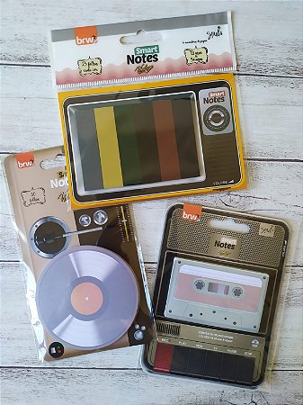 Sticky Notes e Marca Páginas Retrô - BRW - Diversos Modelos