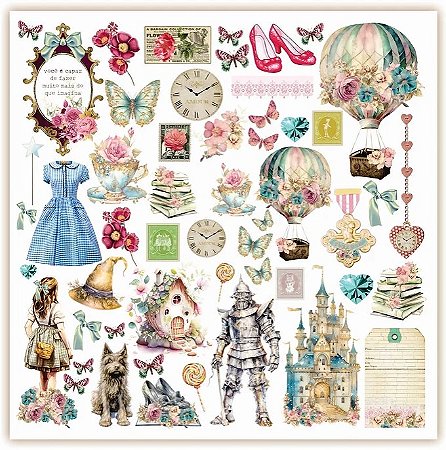 Papel Scrapbook 07 - Dany Peres - Coleção Dorothy
