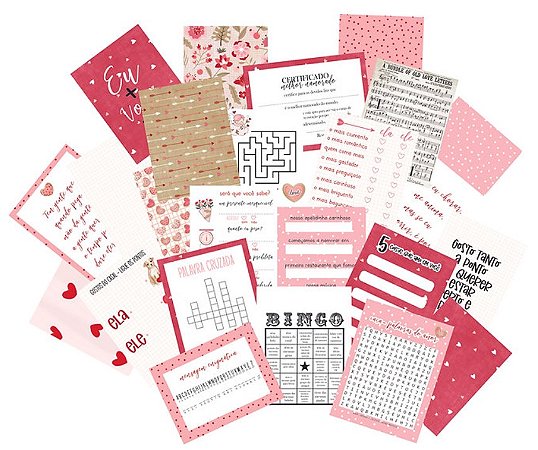 Kit de Cards - Dany Peres Design - Coleção Sweet Love