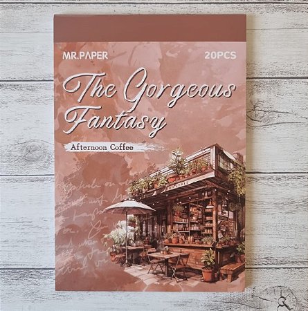 Bloco de Adesivos The Gorgeous Fantasy - Afternoon Coffee