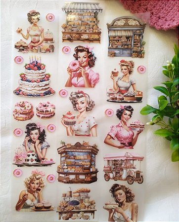 LOOP Pet Tape Papel Retrô - Pin Up 1