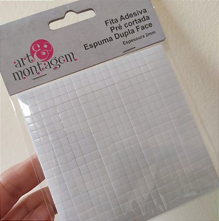 Fita Adesiva de Espuma Dupla Face Pré Cortada - Art e Montagem