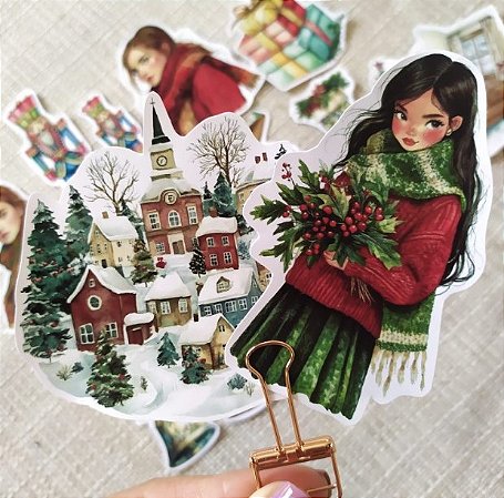 Adesivos Natal Aconchegante 17pçs