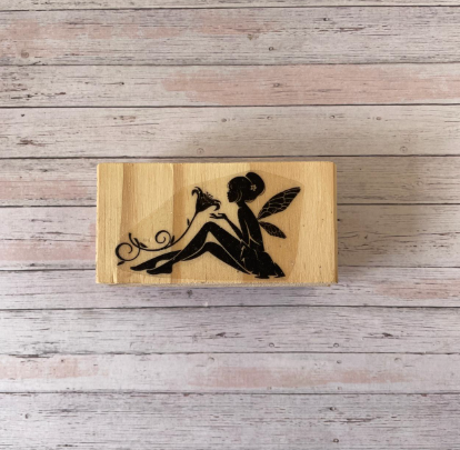 Carimbo de Madeira Arte Fácil 5x7cm - Fada