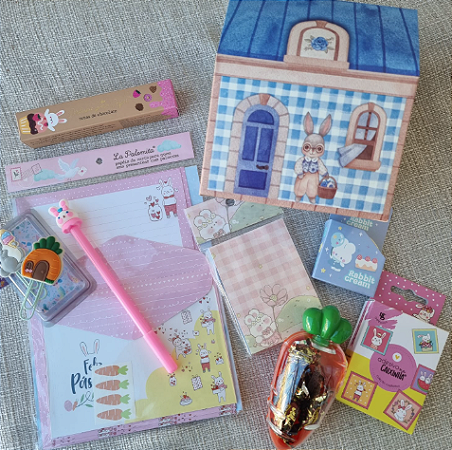 Kit Páscoa  com Caixinha Decorada 9 pçs - Buendia