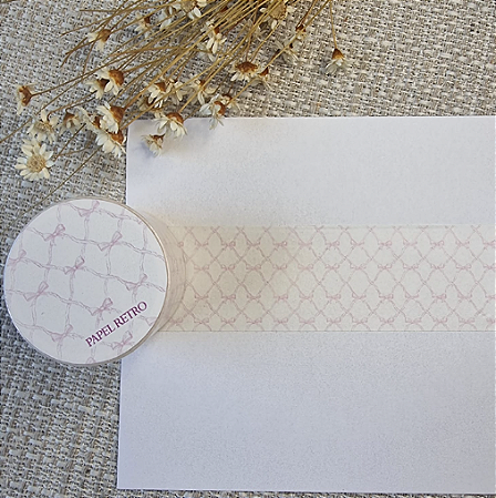 Washi Tape Papel Retrô - Laço