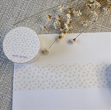Washi Tape Papel Retrô - Florzinhas