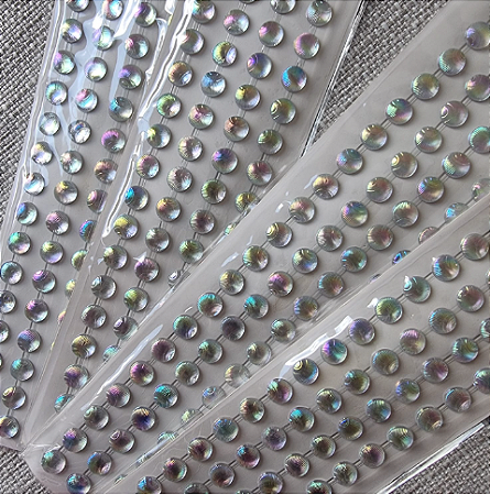 Apliques Adesivos Conchas Holográficas