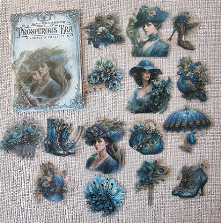 Adesivos PET Vintage Pavão - Prosperous Era