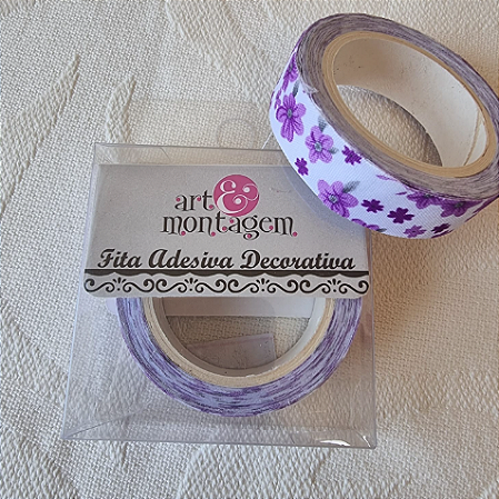 Fita de Tecido Adesiva Decorativa Art e Montagem