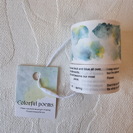 Duo Washi Frases e Manchas - Colorful Poems