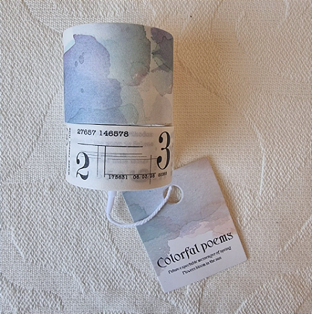 Duo Washi Números e Manchas - Colorful Poems
