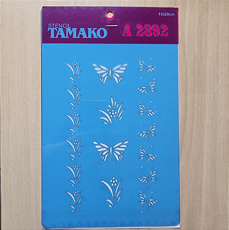 Stencil Tamako 15x20cm Borboletas (A2892)