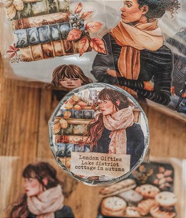 LOOP Pet Tape London Gifties Destacável Lake District Cottage in Autumn