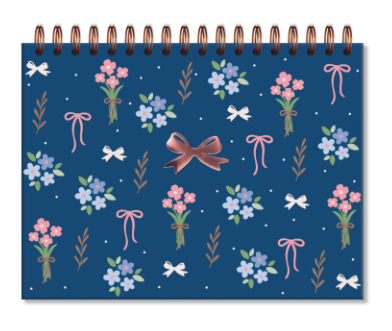 Caderno de Folhas Pretas Coleção Laços e Afetos by Sof - Fina Ideia