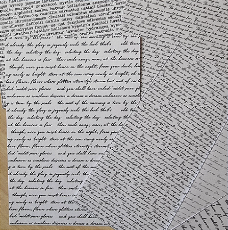 Papéis Estampados A6 Papel Retrô 12pçs - Escritas