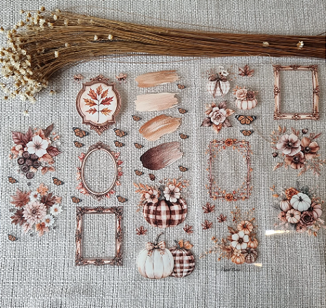 LOOP de PET Tape Cristal Destacável Calmaria de Outono 2 Papel Retrô