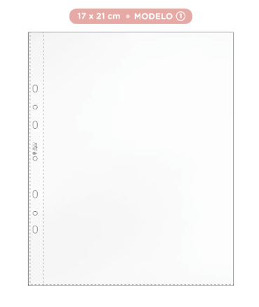 Kit de 10 Plásticos para Álbum 17 x 21cm - Modelo 1 | JuJu Scrapbook