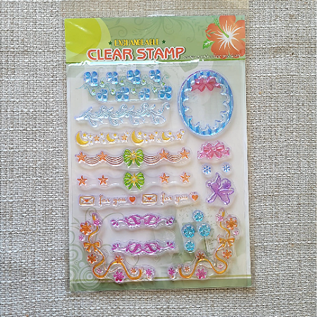 Carimbo de Silicone - Barrados