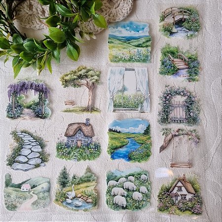 LOOP Pet Tape Papel Retrô Cristal Destacável - Primavera no Campo 2