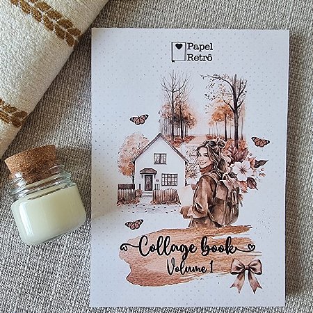 Collage Book Papel Retrô - Volume 1