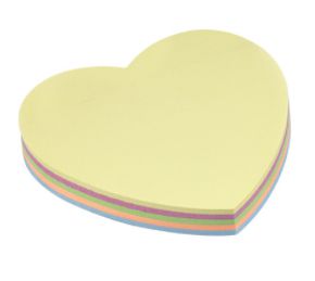 Bloco Sticky Notes Coração Tom Pastel - BRW