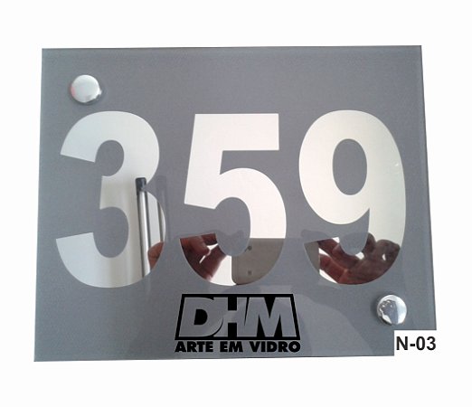 Número Residencial Personalizado em espelho